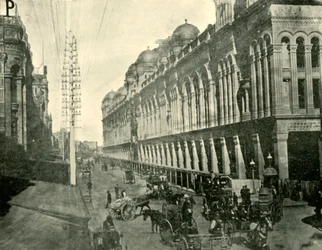 Veduta di una strada di Sydney, 1901