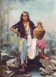 Una ragazza siriana a una sorgente, 1902