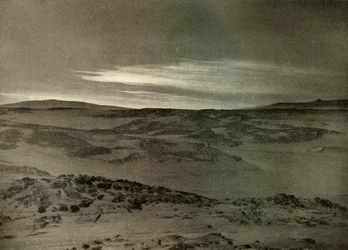 Una vista a nord, verso il sole morente, in marzo, c1908, 1909