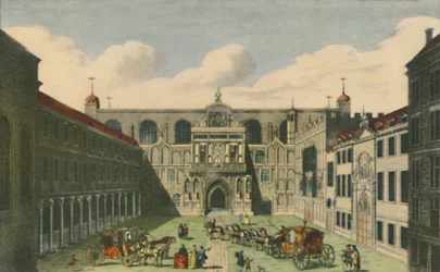 Veduta della Guildhall della Città di Londra