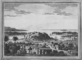 Veduta del porto di Acapulco, c1768