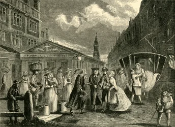 Un matrimonio nella flotta, c1740s, c1872