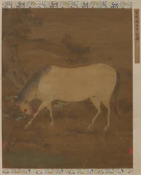 Un cavallo bianco, dinastia Ming, XIV-XV secolo