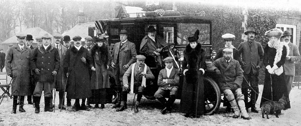 Una giornata invernale di caccia a Sandringham, Norfolk