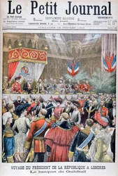 Un banchetto per il presidente francese in visita, Guildhall, Londra, 1903