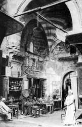 Un bazar al Cairo, Egitto, anni 1920