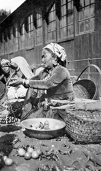 Un bazar a Darjeeling, Bengala Occidentale, India, c1910