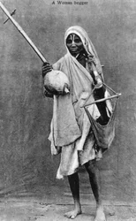 Un mendicante, India