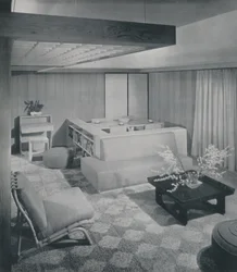 Una combinazione di soggiorno e sala da pranzo, 1942