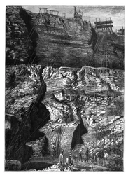 Una miniera di diamanti a Kimberley, Griqualand West, Northern Cape, Sudafrica