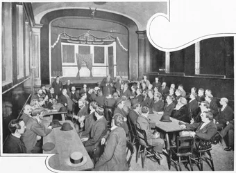 Una discussione al Eleusis Club, Londra, c1903 1903