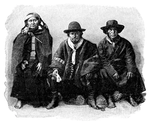 Un gruppo di Araucani, Cile-Argentina, 1895