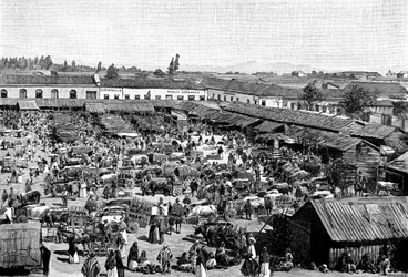 Un mercato, Cile, 1895