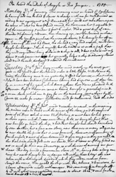 Una pagina dal diario di John Newton, 1750-1754 1965