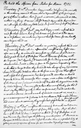 Una pagina dal diario di John Newton, 1750-1754, 1965