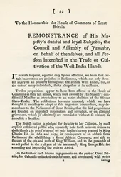 Una rimostranza sul tema del commercio degli schiavi, 1789 1965