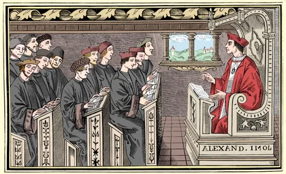 Una scuola, XVI secolo, 1849
