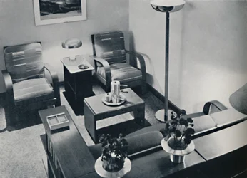 Una sezione del soggiorno, 1936