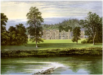 Abbotsford, Roxburghshire, Scozia, casa della famiglia Scott, c1880