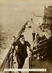 Ammiraglio Jellicoe a bordo della HMS Iron Duke, 1914, 1935