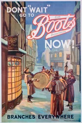Pubblicità per Boots the Chemists, 1924