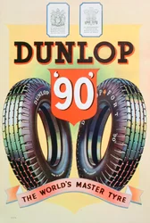 Pubblicità per pneumatici Dunlop 90, 1935