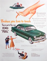 Pubblicità per auto Ford, 1949