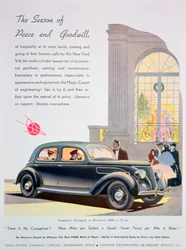 Pubblicità per automobili Ford, 1936