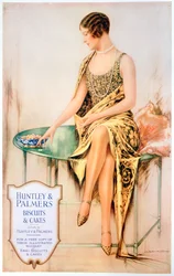 Pubblicità per biscotti Huntley e Palmers, 1929