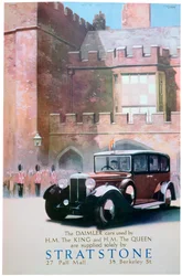 Pubblicità per i rivenditori di auto Stratstone, 1935