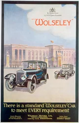 Pubblicità per automobili Wolseley, 1922