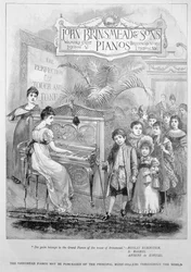 Pubblicità per pianoforti Brinsmead, 1899