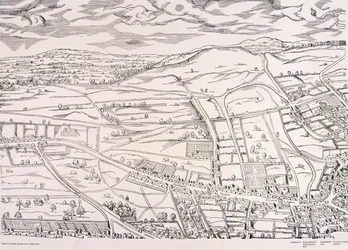 Mappa di Agas di Londra