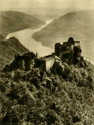 Castello di Aggstein, Wachau, Bassa Austria, c1935