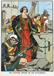 Agnes, contessa di Dunbar 1312-1369, conosciuta come Black Agnes, 1338 inizio XX secolo