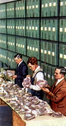 Precauzioni contro i raid aerei, carta da sigarette, britannica, 1938