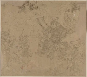 Album di temi taoisti e buddisti: Cerca la montagna: Foglia 41, 1200