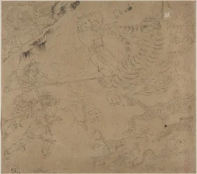 Album di Temi Taoisti e Buddhisti: Cerca la Montagna: Foglio 44