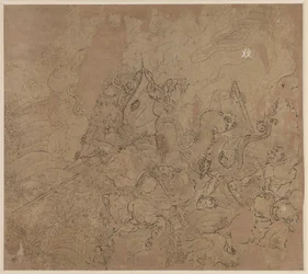 Album di temi taoisti e buddisti: Cerca la montagna: Foglia 49