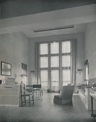 Alexander B. Trowbridge - Interno del cottage estivo costruito per il signor L. Corrin Strong, 1933