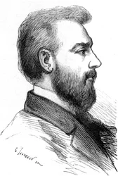 Alexander Graham Bell, inventore americano di origine scozzese, c1880