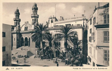 Algeri - Palazzo del Governatore e la Cattedrale