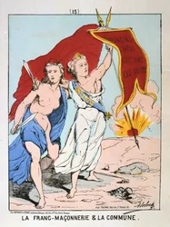 Allegoria della massoneria e della Comune, Comune di Parigi, 1871