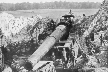 Cannone ferroviario americano da 14 pollici, Offensiva Meuse-Argonne, Francia, 1918
