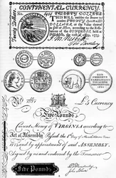 Monete e Banconote Americane, XVII-XVIII secolo c1880
