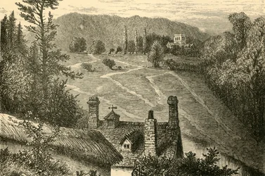 Amesbury, guardando verso il campo di Vespasiano, 1898