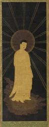 Amitabha Amida che accoglie le anime in paradiso