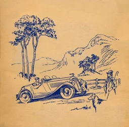 Un album di automobili, copertina anteriore, c1936