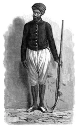 Un soldato arabo di Tunisi