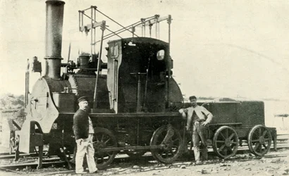 Una prima locomotiva da miniera, c1930
